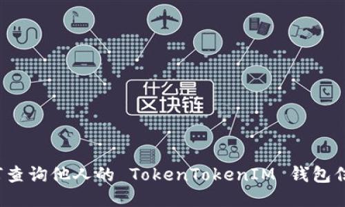 如何查询他人的 TokenTokenIM 钱包信息？